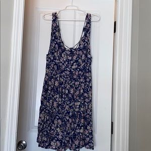 Women’s Tan/Pink Blue floral dress